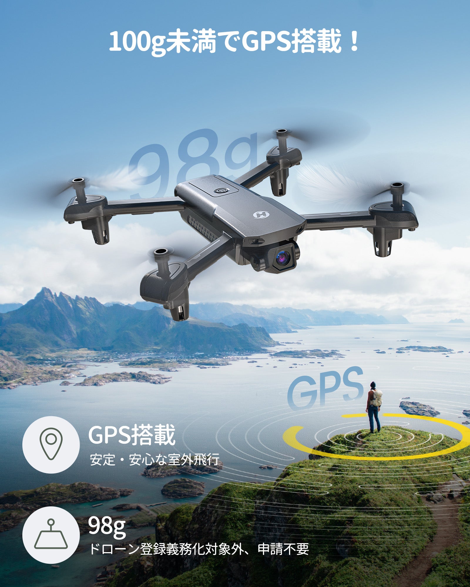 DJI TELLO ドローン 機体、送信機、バッテリー3本、収納ケース ...